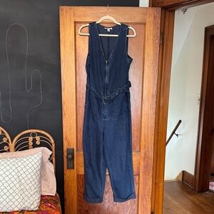 Rachel Comey for Target size 10 Denim Zipper Front Jumpsuit with Belt